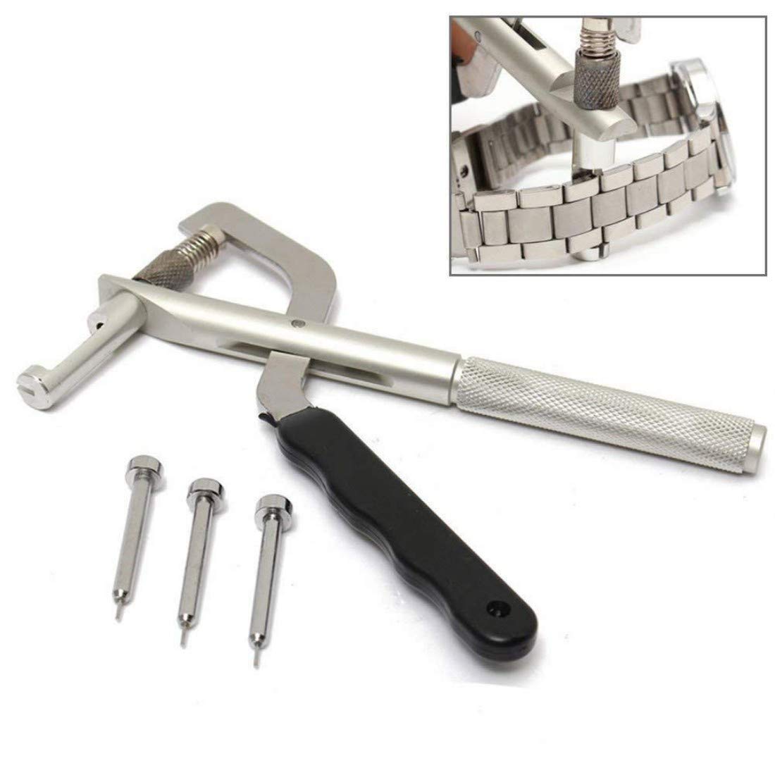 Diy Crafts Watch Repair Tool, Watch Band Strap Spring Bar Link Pin Remover Chain Adjuster Pliers With 2 Pins (Multicolor) 1