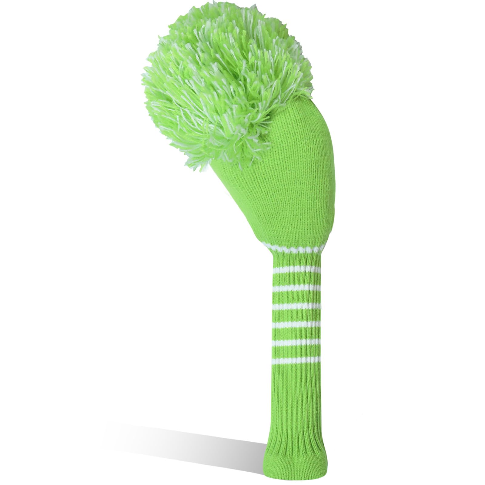 Golf Head Covers Knitted Woods Driver Fairway Hybrid Pom Pom Cover Washable Soft Kint Headcover 1 3 5 for Men Women Kids Sold in Separate