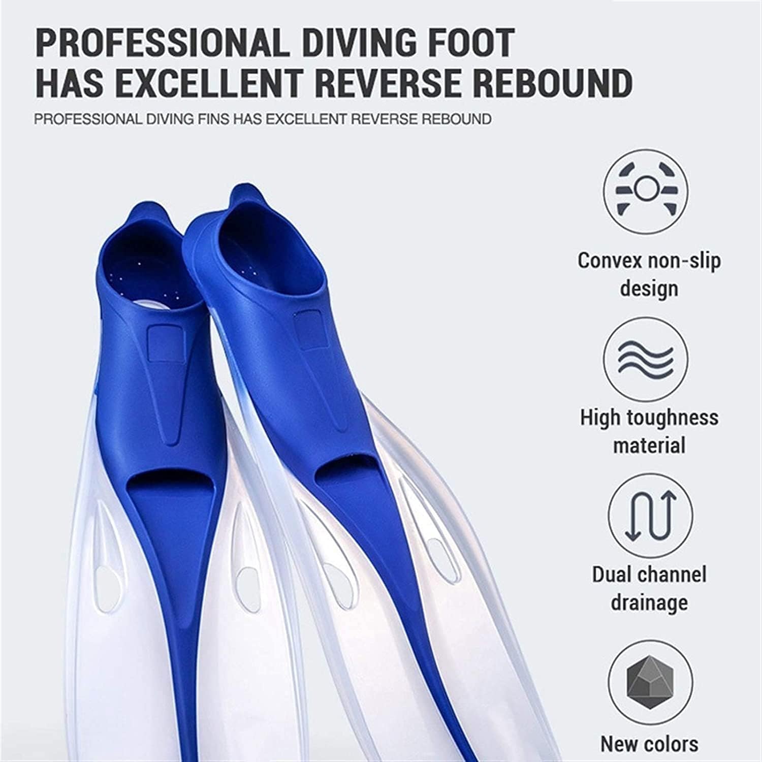 Scuba Diving Professional Snorkeling Set Silicone Anti-Fog Glasses Swimming Fins Set Diving Equipment for Adults and Kids