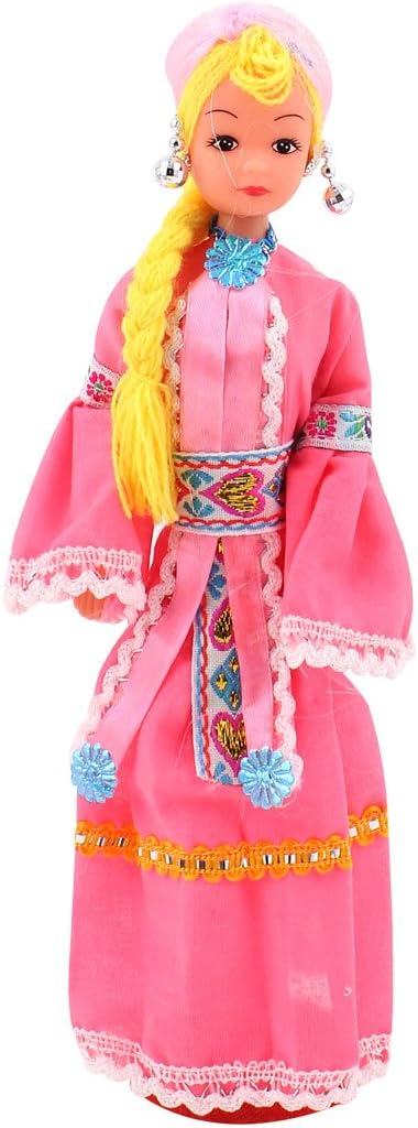 Ruilogod Chinese Russ Nationality Ethnic Minority Girl Doll Souvenir Gift