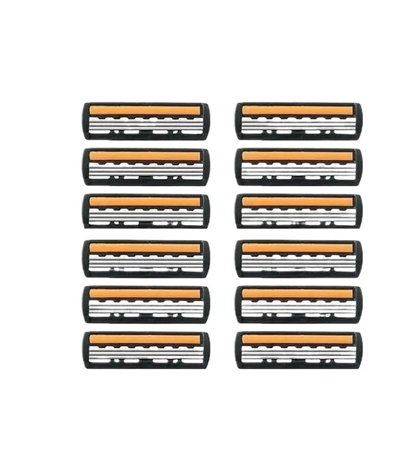 Rasoio Da Uomo Di Design Rasoio Da Barba Rasoio A Due Strati Rasoio Riutilizzabile Lama Importata Cambio Testina Multiutensile(12pcs)