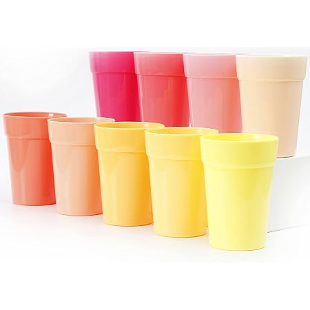 hard plastic drinking glasses