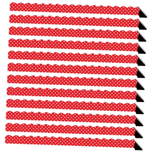 Azulejos magnéticos rojos SOIMISS con bordes ondulados para pizarra 1