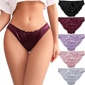 Cheeky Panties for Women Sexy Womens Lace Underwear Seamless Satin Panties Ladies No Show Breathable Hipster Panty