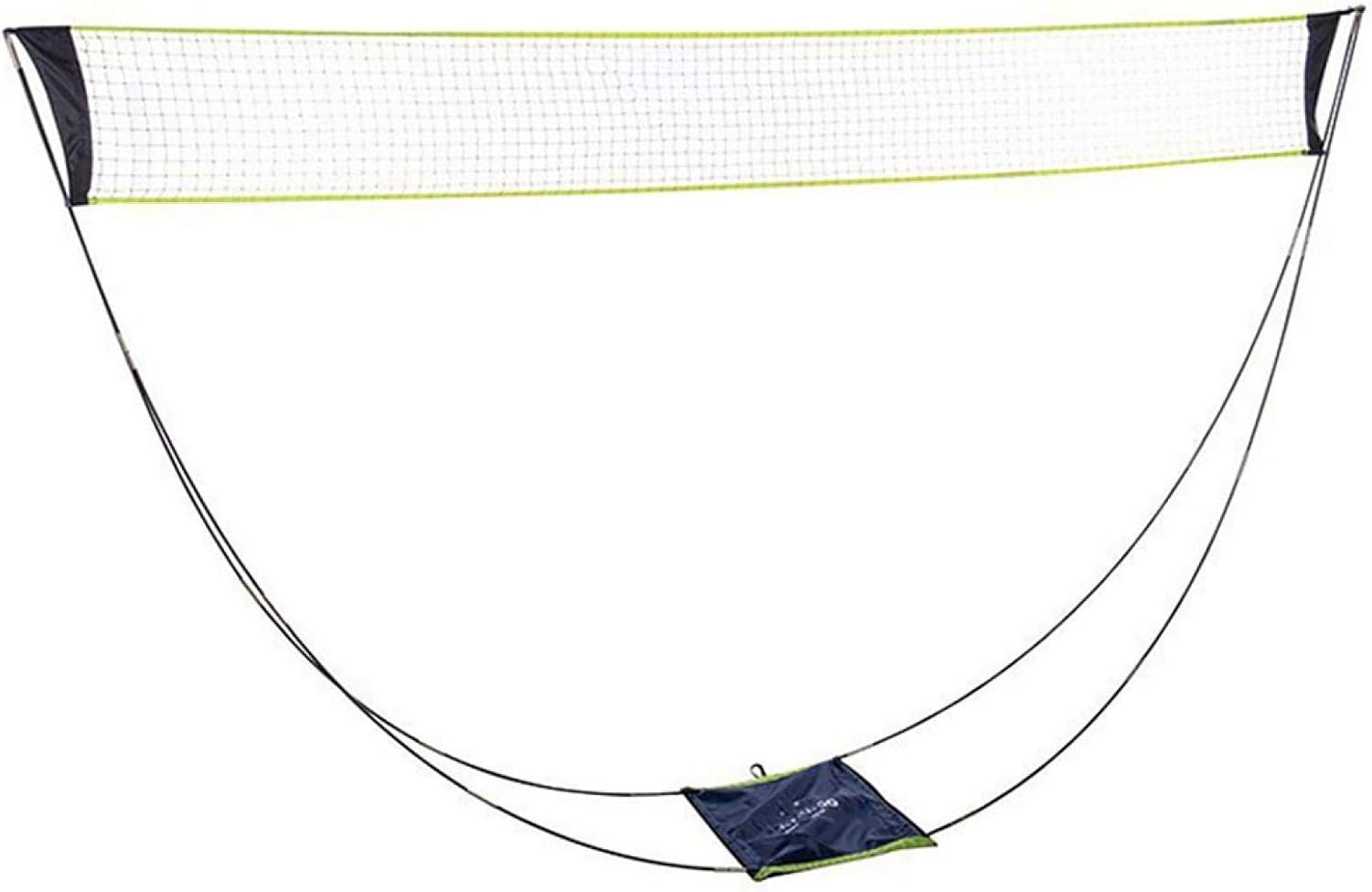 MOVKZACV Mesh Badminton Net With Stand,Portable Badminton Net Set
