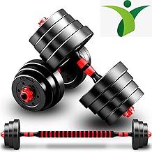 Dumbbells Adjustable Weights, Set With Spinlock Collars And Extension Bars For Men Bodybuilding Strengthen Exercise