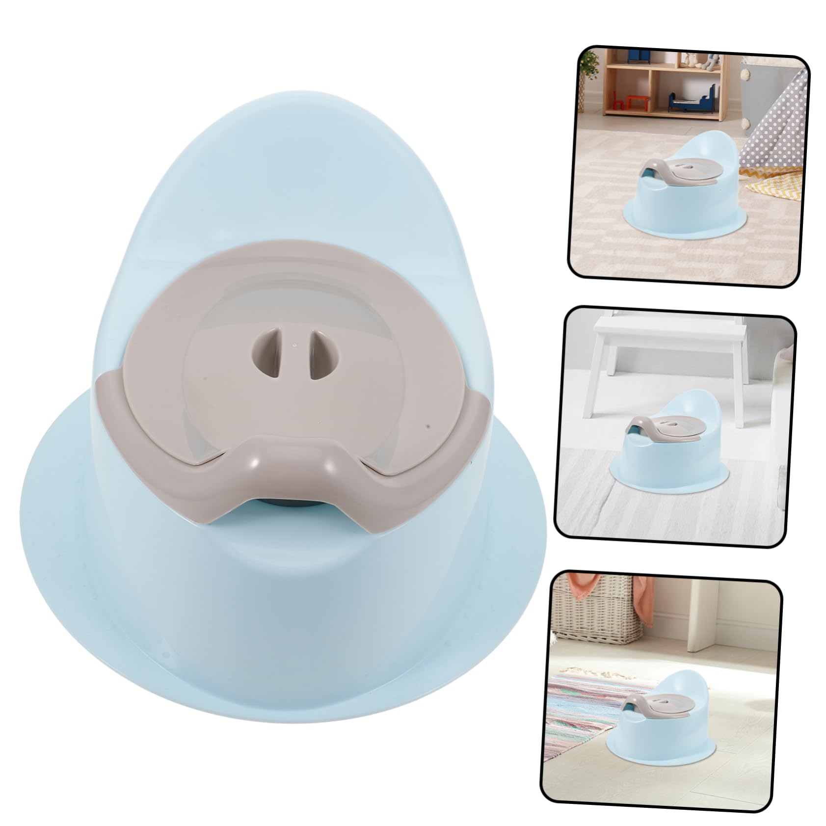 Asiento Ligero Multifunción Portátil de Niños Inodoro Sencillo Plástico Diseño y Adecuado para Baño Entrenamiento y Orinal de Viaje