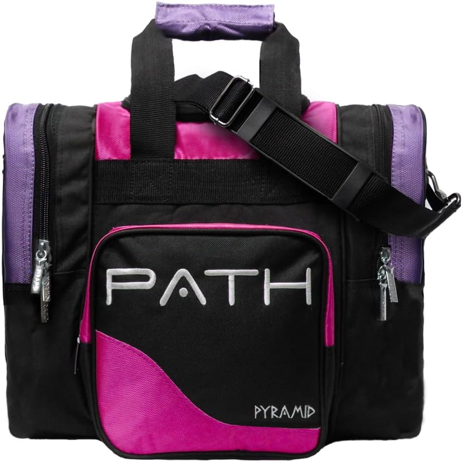 Path Pro Deluxe Single Bowling Ball Tote - Holds One Ball, One Pair Shoes Up to Mens 15