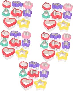 BEBEMOKO 40 Pcs Christmas Cookie Cutters Decorative Cookie Molds Christmas Style Biscuit Cutters Snowman Cookie Gummy Mold...