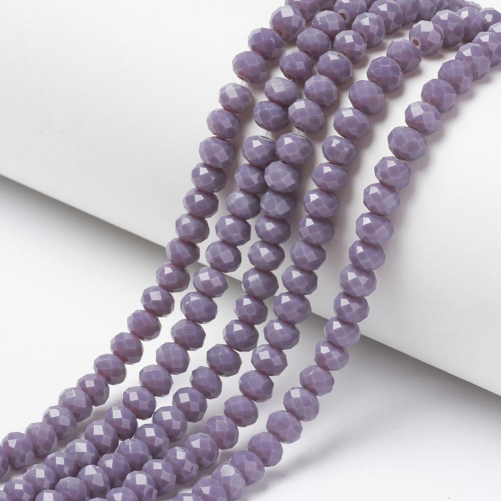 Perlin Czech Bohemian Crystal Beads, 3 mm x 2 mm, Czech Beads, CZ Glass Faceted Rondelle Beads, Glass Beads, 1 Strand
