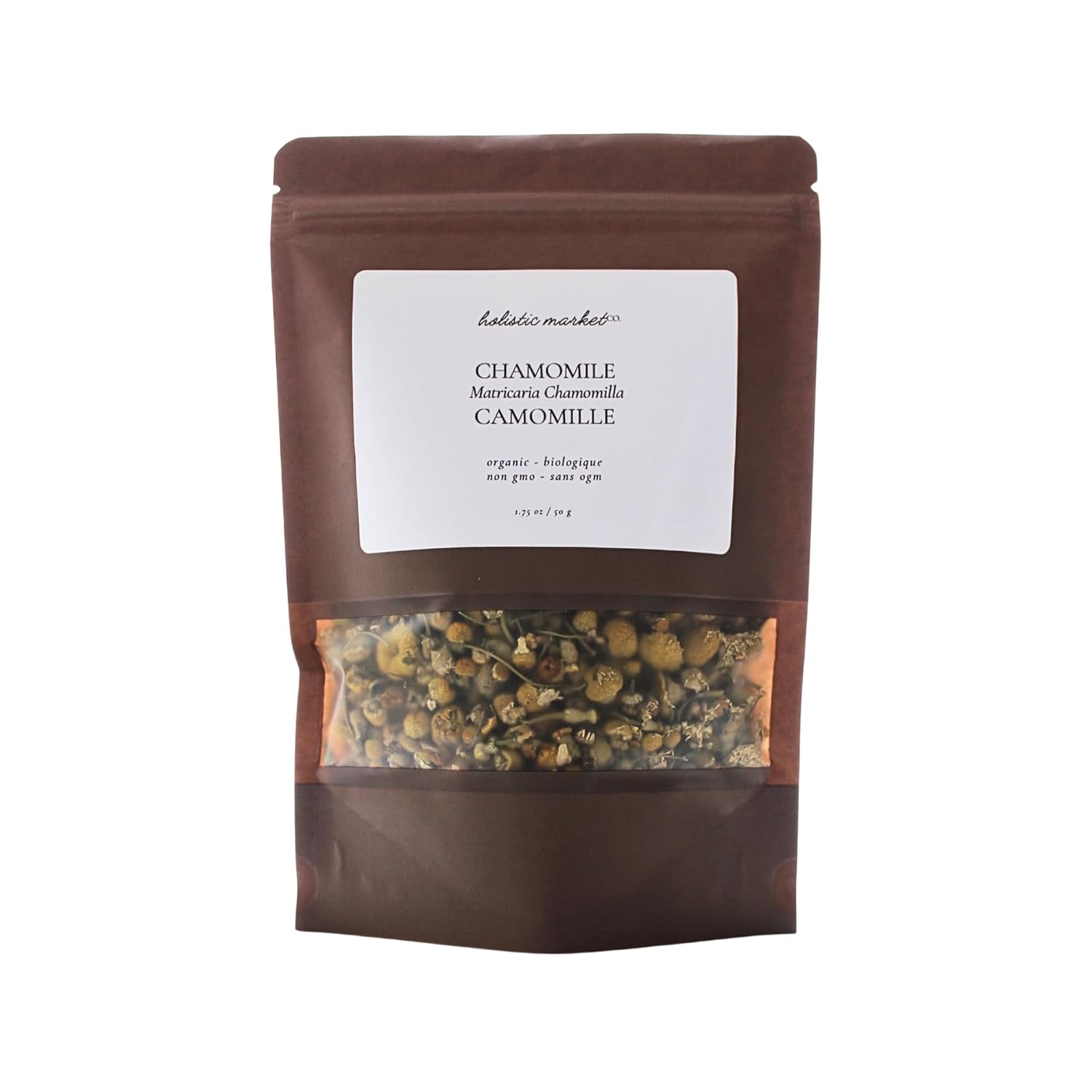 Holistic Market Co. Chamomile Certified Organic Non-Irradiated Non-GMO Premium Dried Whole Flower Nile Delta Camomile Tea - Image 2