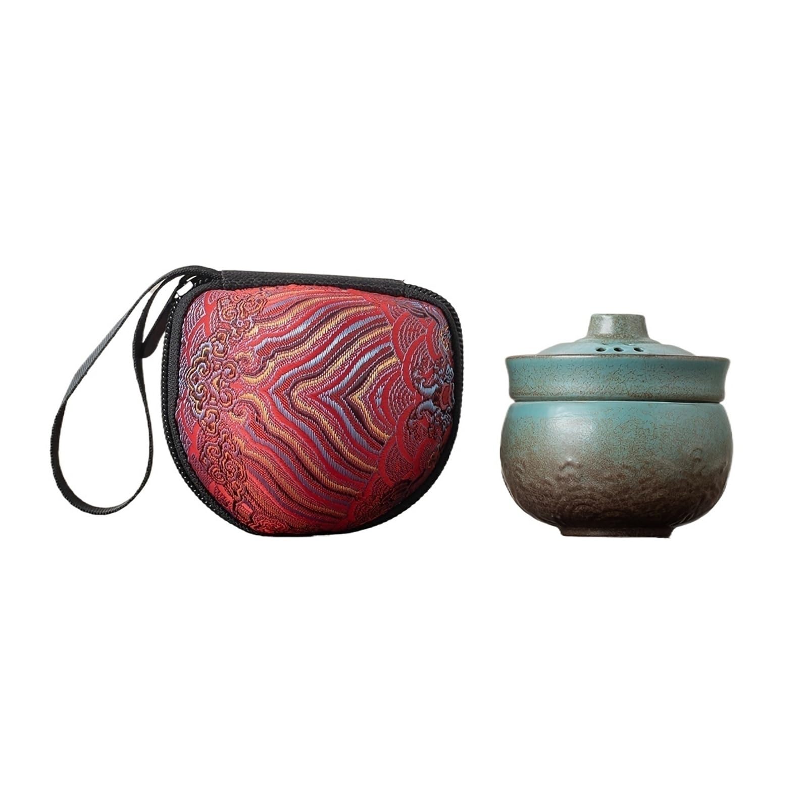 Tasse solo en céramique incassable haut de gamme et son kit d'infusion portable ultra léger