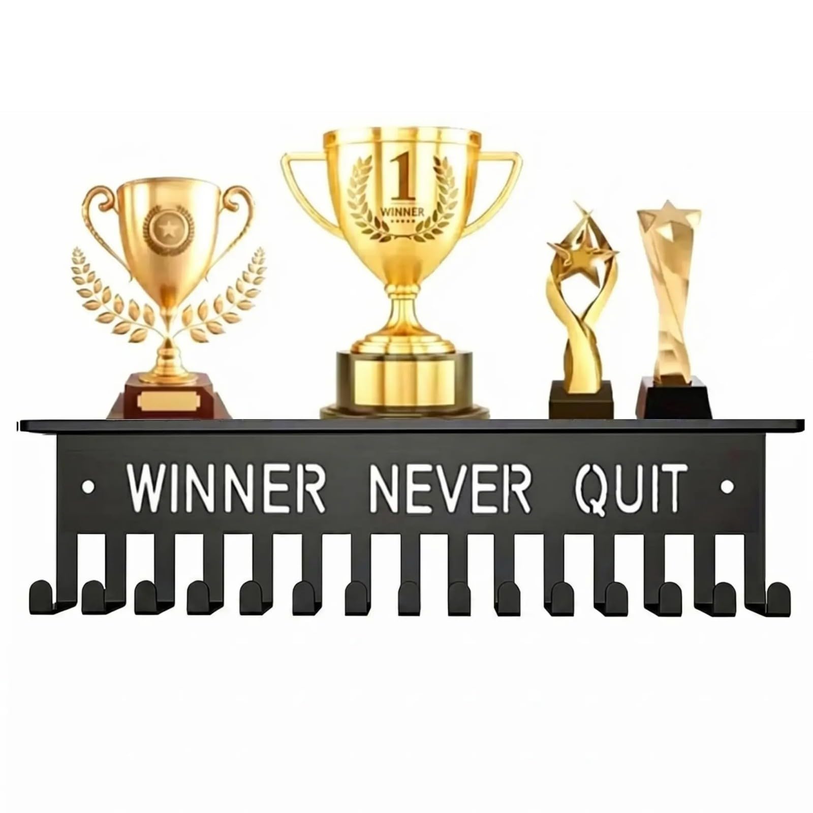 JSGHGDF Wall Mounted Organizers for Sports Awards and Daily Use Items TPU Materials Wall Mounted Holder