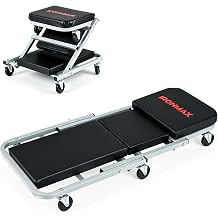 IRONMAX 36" Folding Z Mechanic Creeper, 6 Swivel Wheels, 330 LBS Capacity