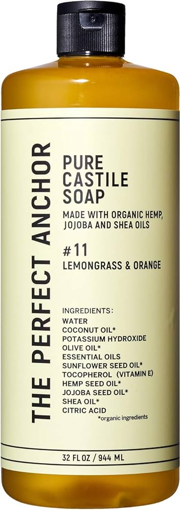 ザパーフェクトアンカーピュアカスチールソープ944mlx6本レモングラスオレンジ Amazon.co.jp: ザ・パーフェクトアンカー ピュアカスチールソープ