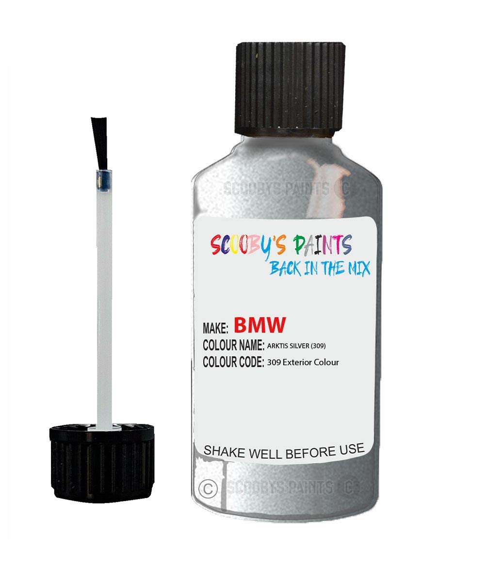 Gift Plaques Uk Silver Scobby Paints Car Scratch Repair Touch Up Paint 30Ml For Bmw Arctic Metallic 309