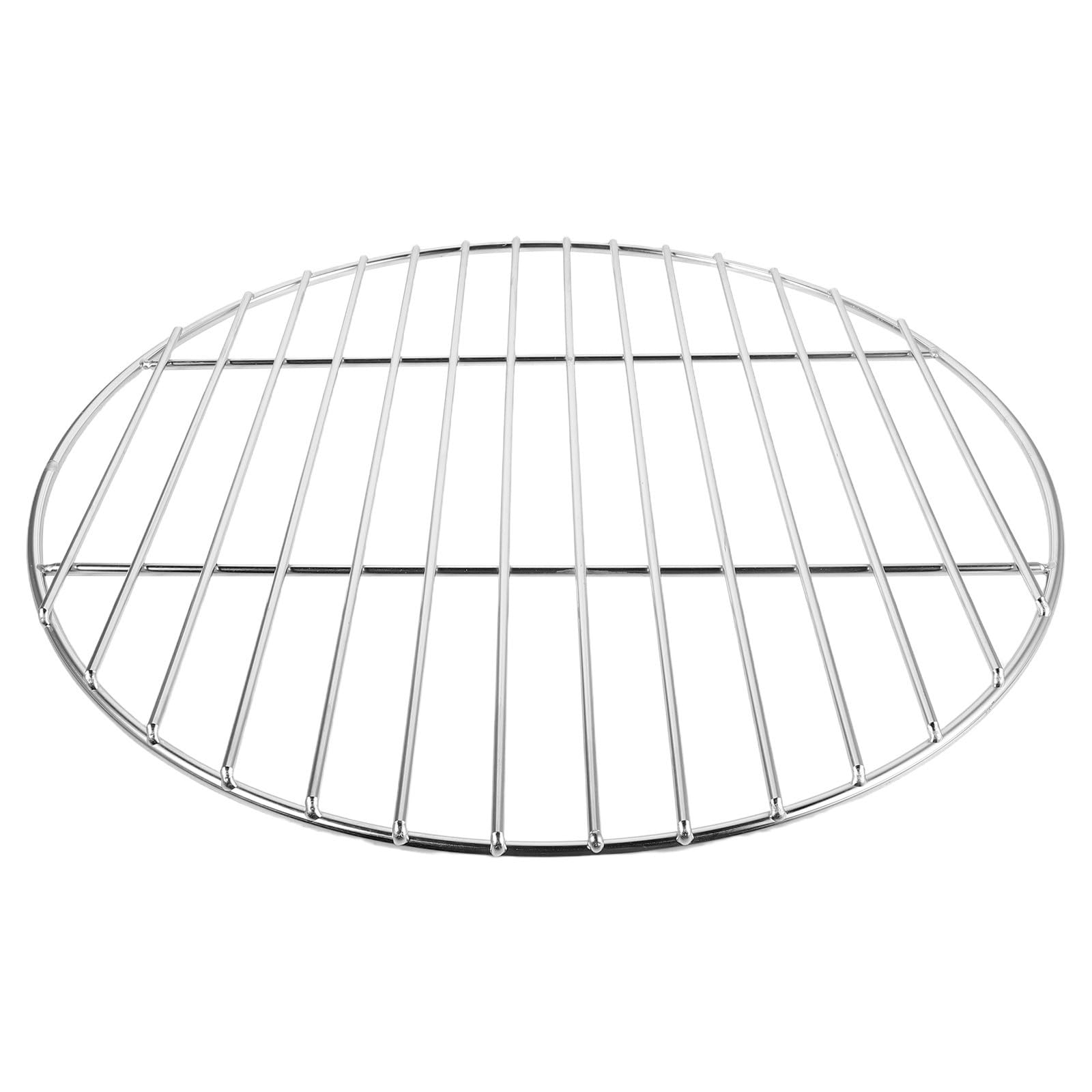 Housoutil Fountain Basin Grate 15.7 Inch Stainless Steel Support for Garden Water Installations and Disappearing Waterfall, Circular Open Grid Design with Polished Corrosion-resistant
