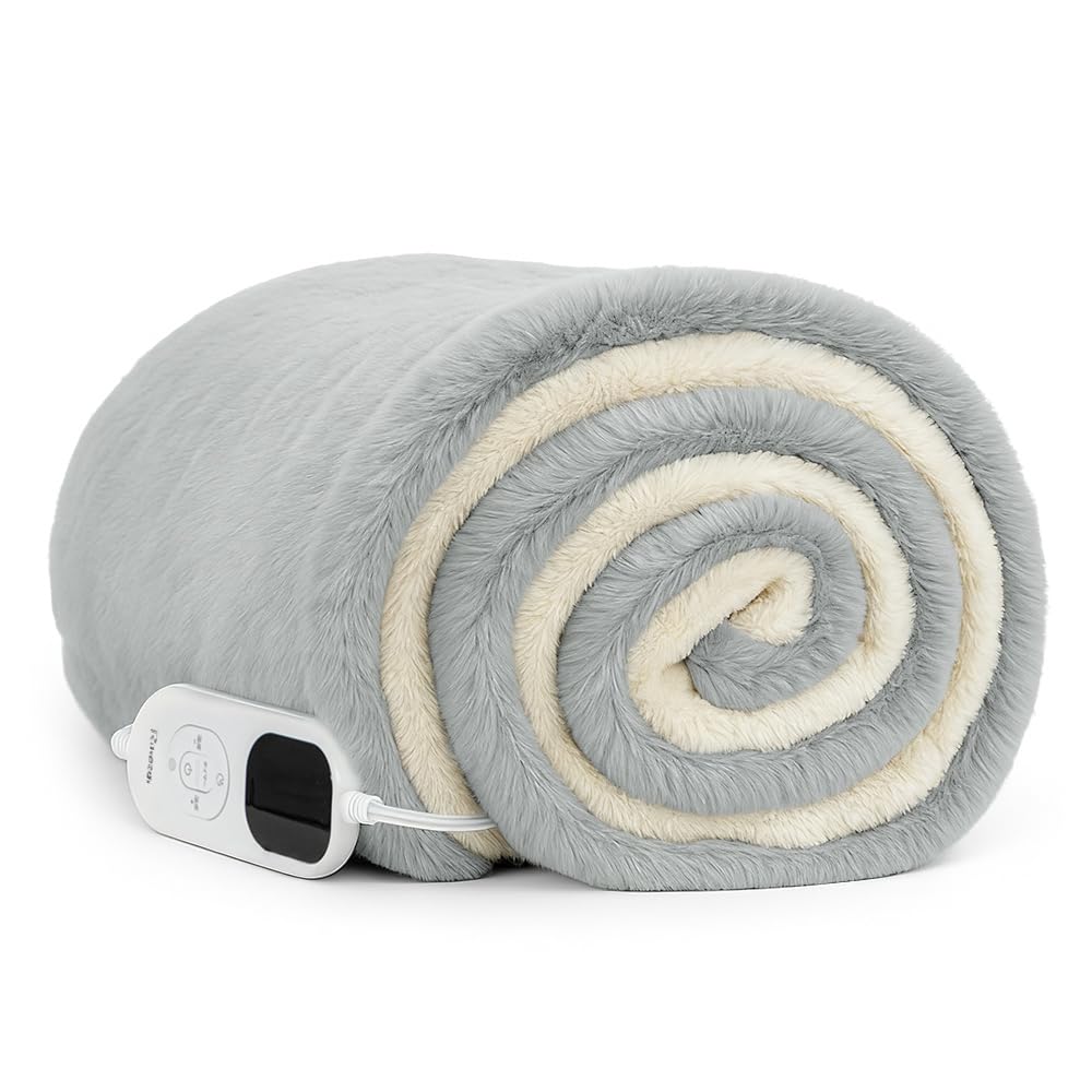 Amazon.co.jp : Rihazai 電気毛布 ひざ掛け 電気ブランケット 滑らか