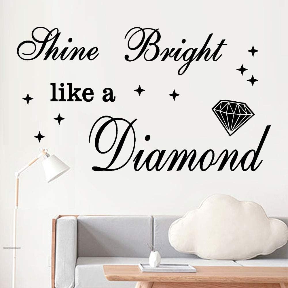 Heavensense Wall Sticker Quote Characters Decal Shine