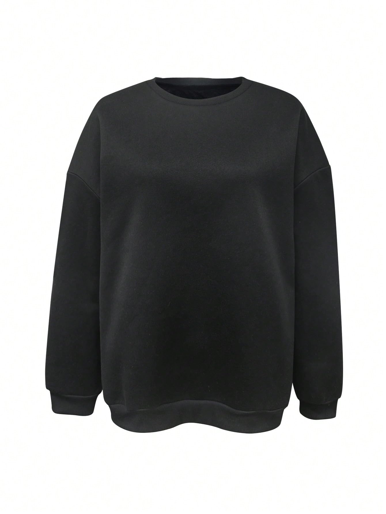dockstreet Women's Blended 100% Cotton and Fleece Blend Oversized Fit® Baggy Fit Drop Shoulder Cool and Stylish Sweatshirt-picture-19
