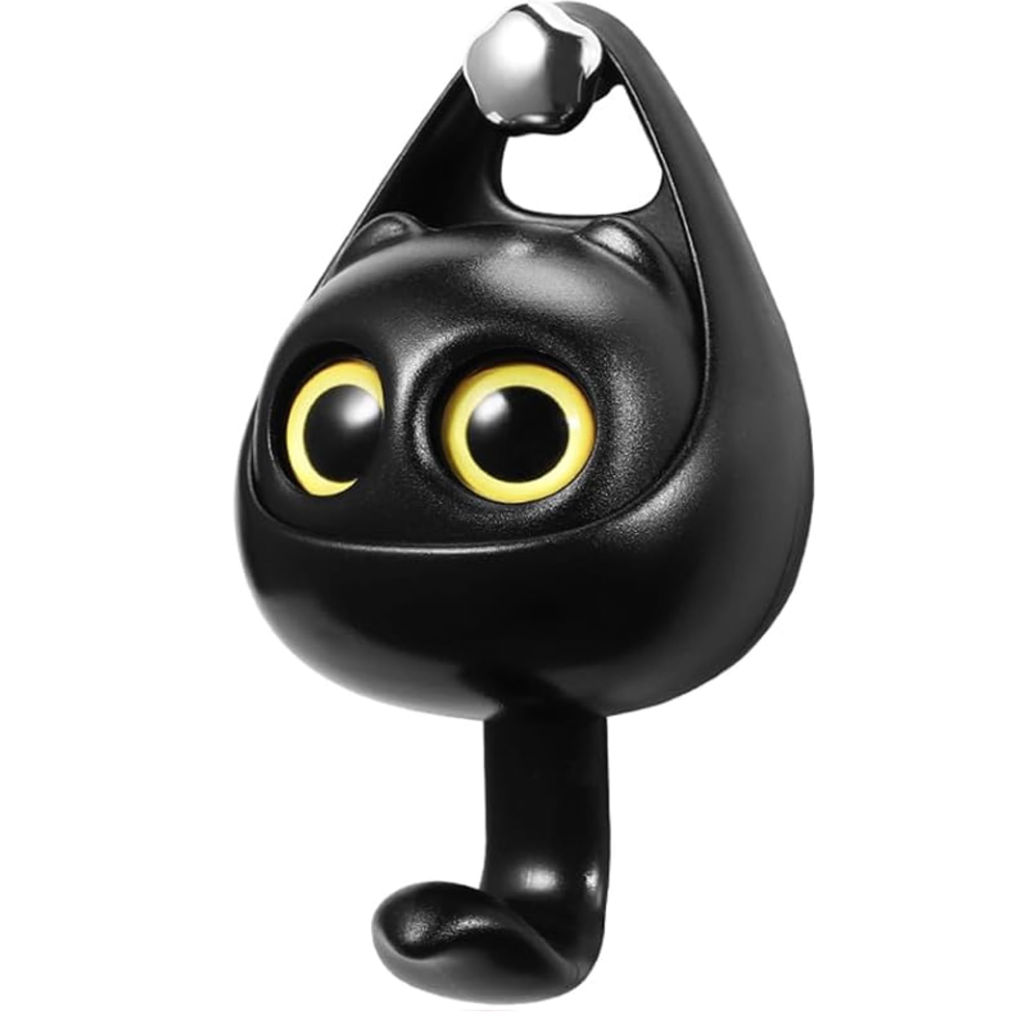 AUGEN Adhesive Coat Hook, Wink Cat Key Holder for Wall Cute Cat Hooks, Decorative Wall Hooks for Hanging Key, Towels, Scarf, Hats, Coat, Cloth, Bags, Cute Room Decor (Black)-image-39