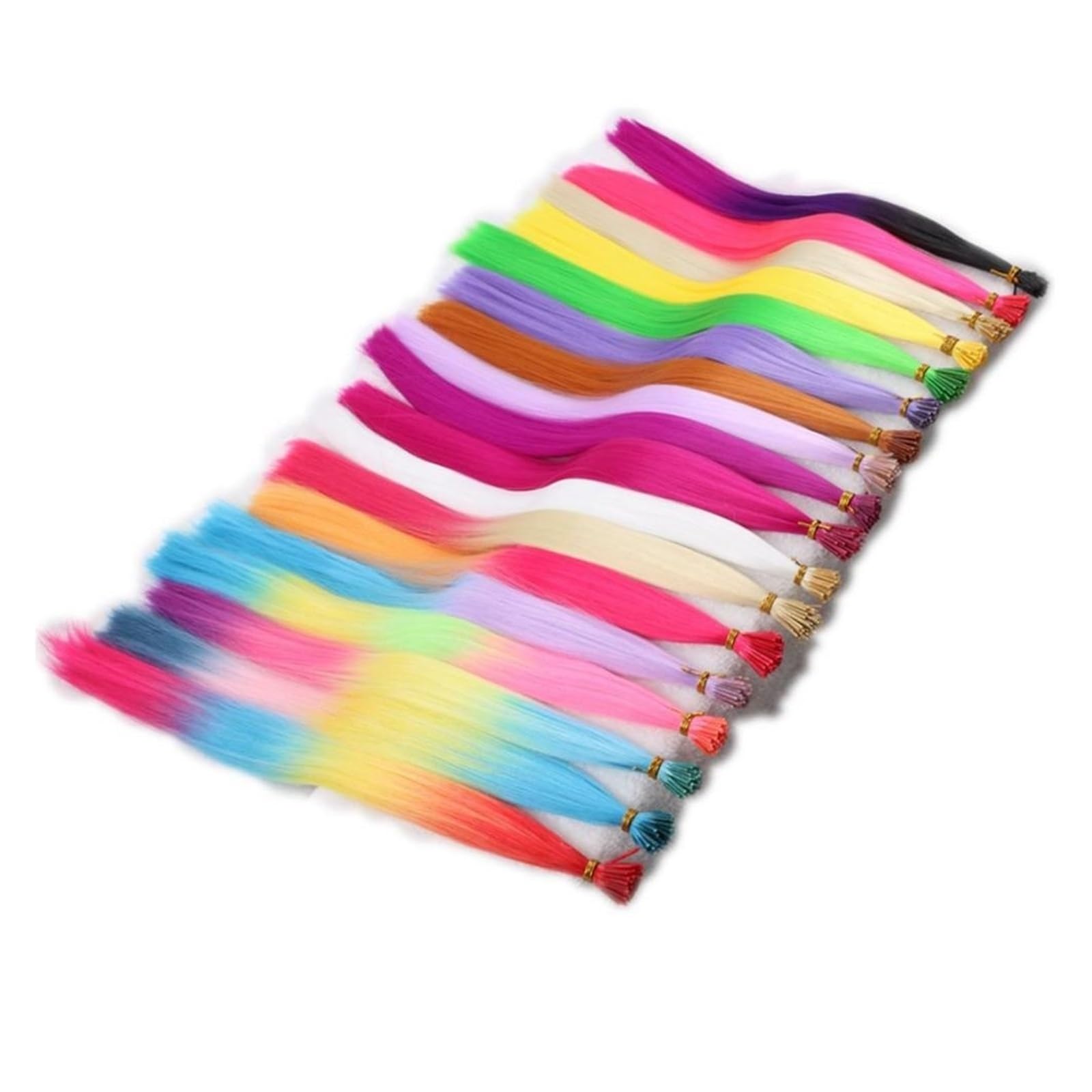 Extension de cheveux en plumes Extensions de cheveux synthétiques de 30 brins de 22 pouces de long Extension de cheveux en plumes (Color : 10, Size : 22inches)