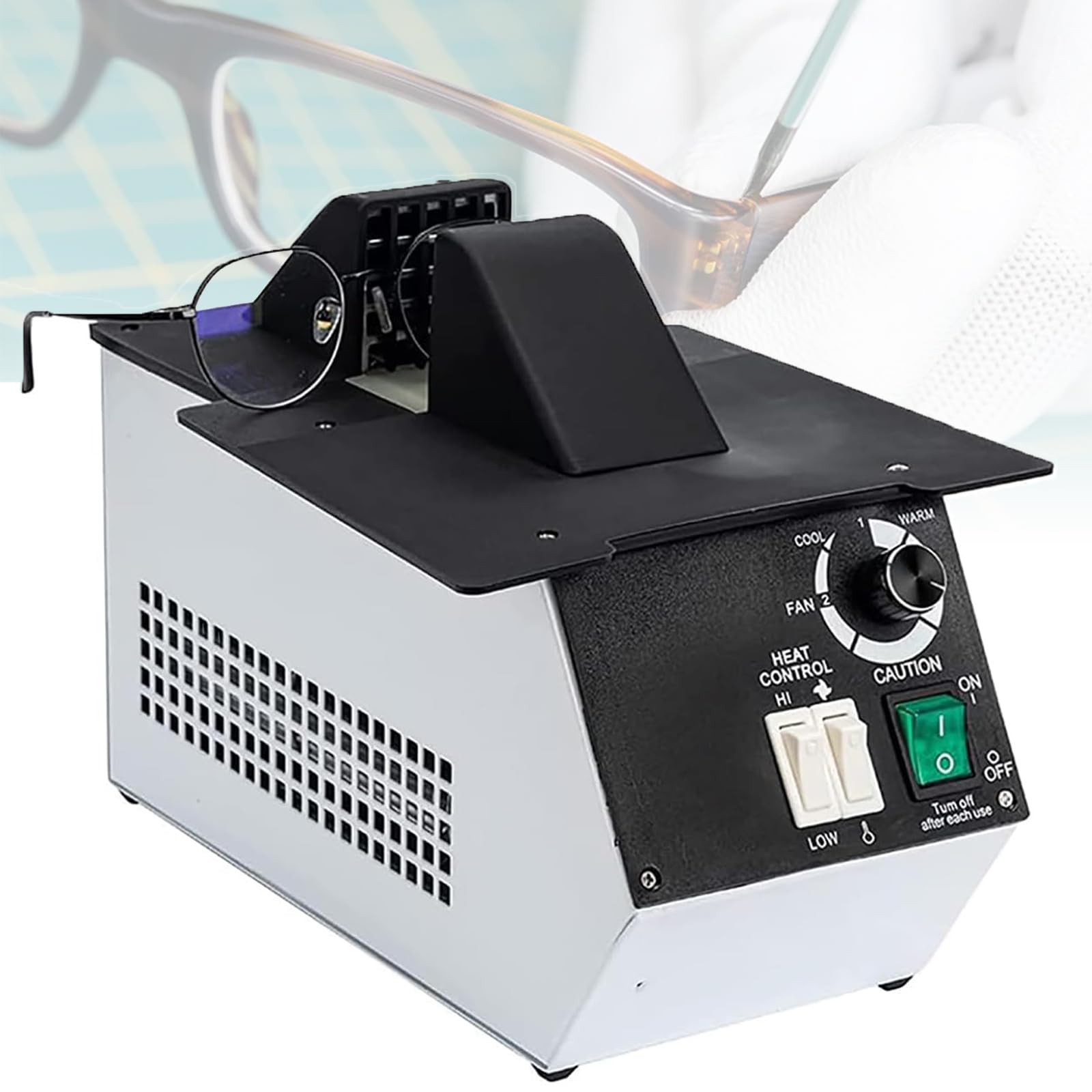 Ogrzewacz Oprawek Okularów Optycznych, Podgrzewacz Oprawek Okularów, Sprzęt Do Ogrzewania Okularów O Mocy 1500 W, Przełączanie Gorącego I Zimnego Powietrza, Regulacja Temperatury 80 ℃ -130 ℃