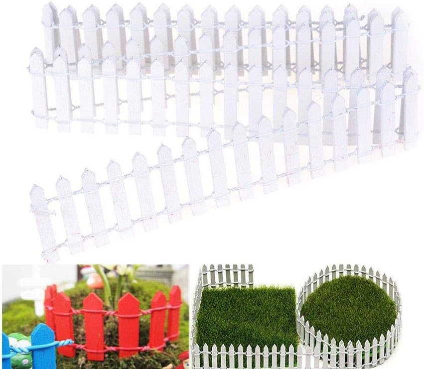 White Miniature Fairy Garden Fence Decorative Kenya Ubuy - Main Image