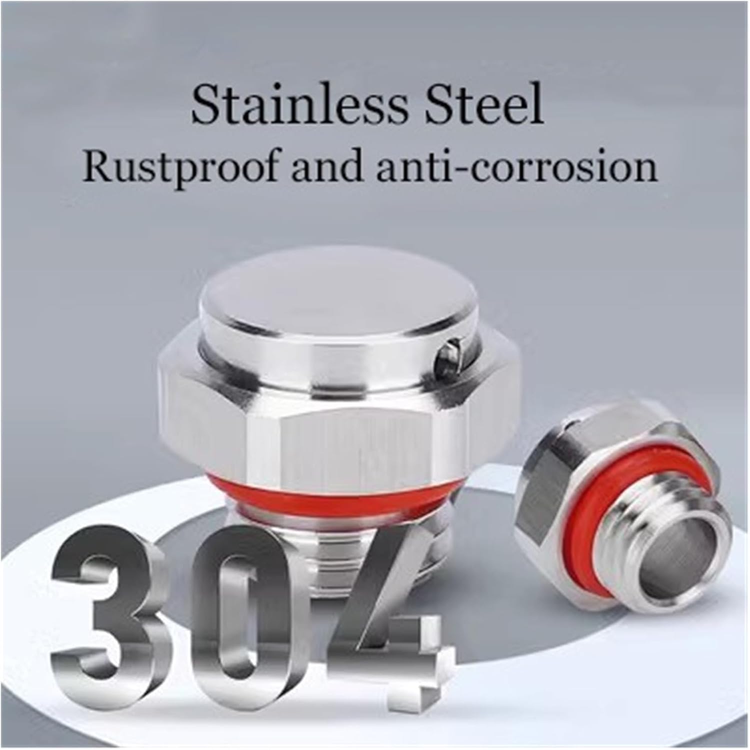 Waterproof Air Vent Valves 304 Stainless Steel Waterproof Vent Plug Automatic Venting Breather Valve Heat Dissipation Pressure Relief(M20x1.5-10)