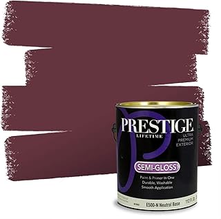 PRESTIGE Paints Exterior Paint and Primer In One, 1-Gallon, Semi-Gloss, ...