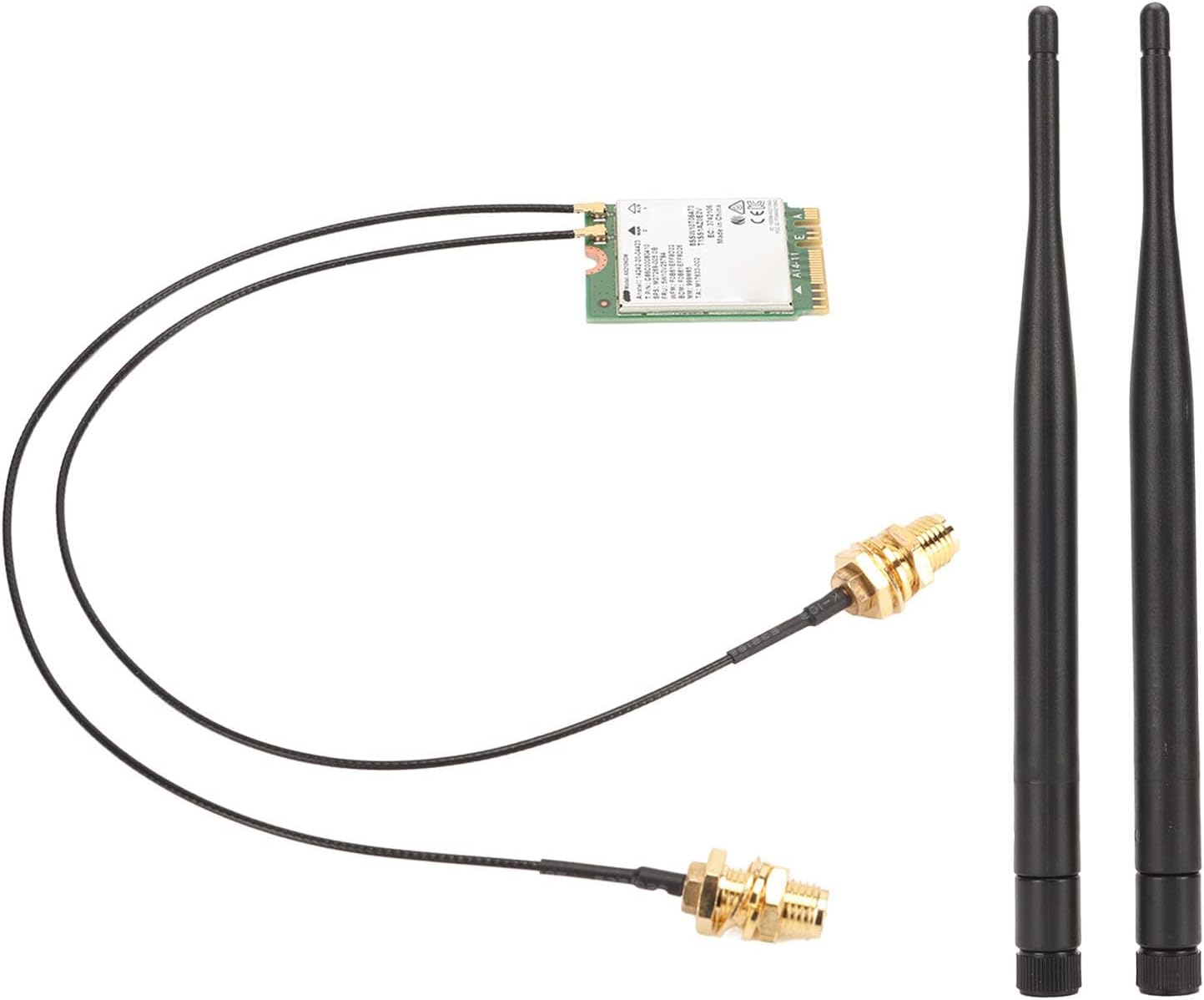 Focket 6e Gigabit Band 6th Gen 802.11ax Network Module with 5.2 6GHz 5GHz 2.4GHz Stable Transmission for Laptop PC