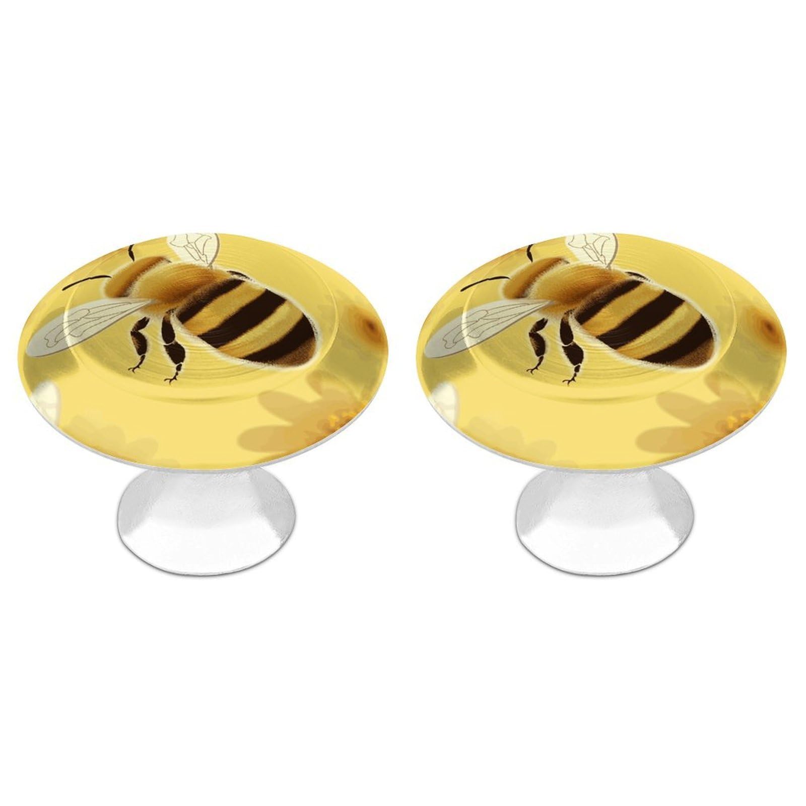 Btcowzrv Style Honey Bee2 2 Pack Cabinet Knobs Drawer Pulls