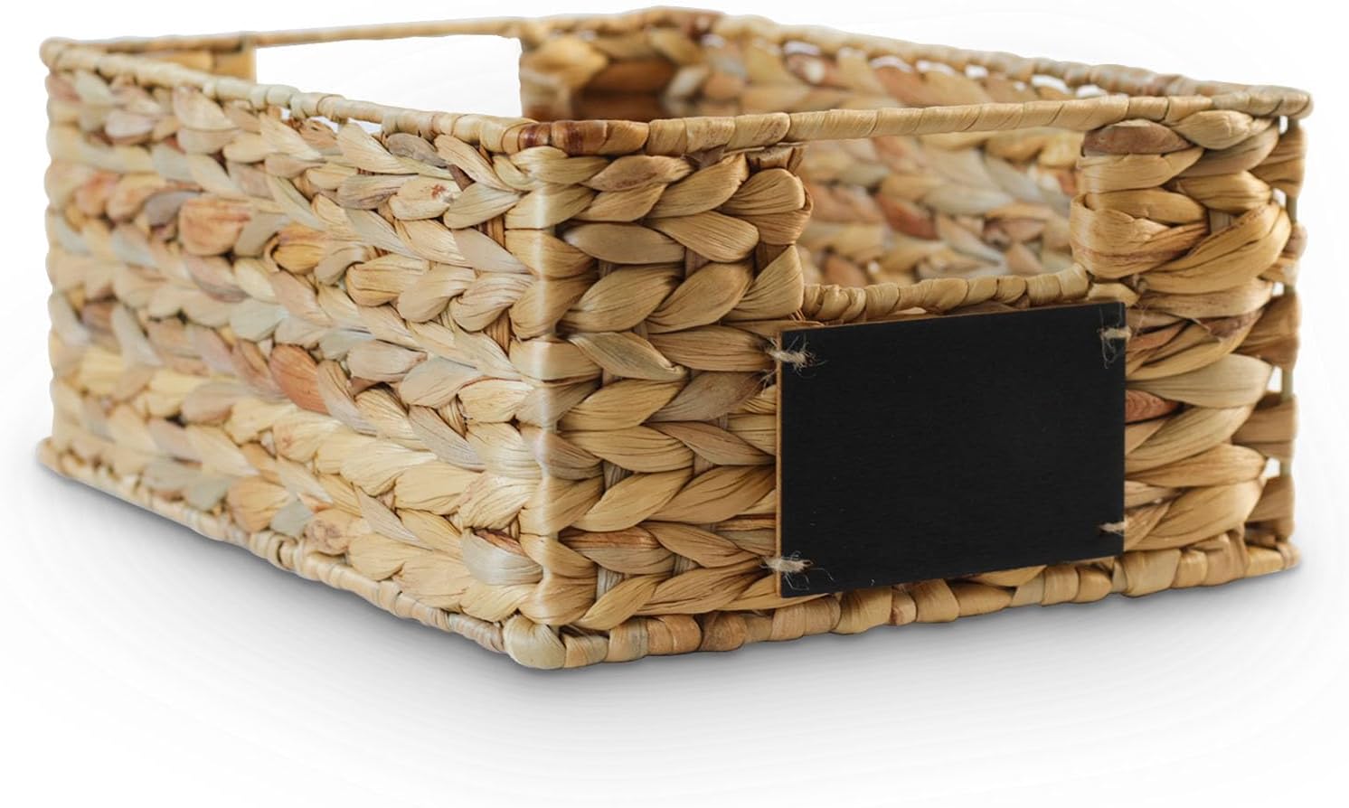 GrusoSP Handwoven Water Hyacinth Storage Basket with