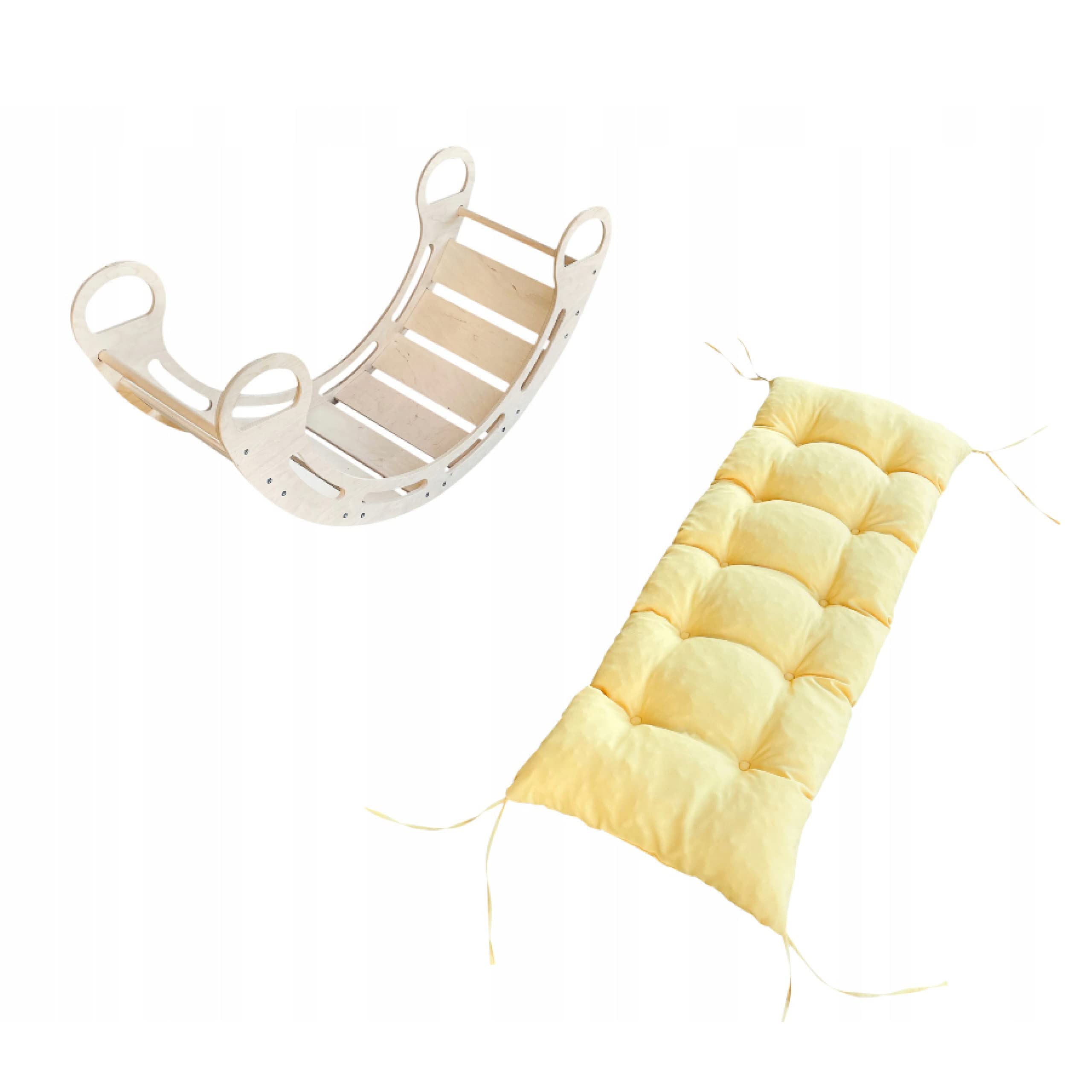 Montessori Kletterbogen Mit Kissen - Holz Klettergerüst Ab 3 Jahre