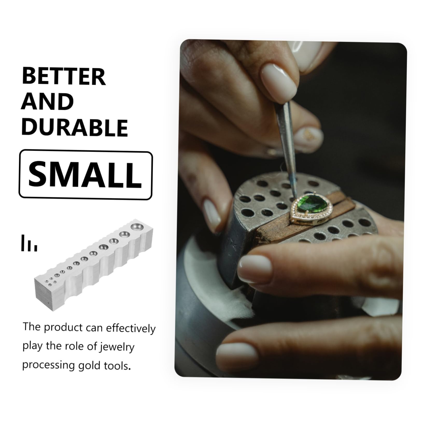 HOODANCOS 1Pc Bangle Making Tool Jewelry Processing Tool with Sided Groove Design Durable Construction for Efficient Jewelry Making and Accessory Processing