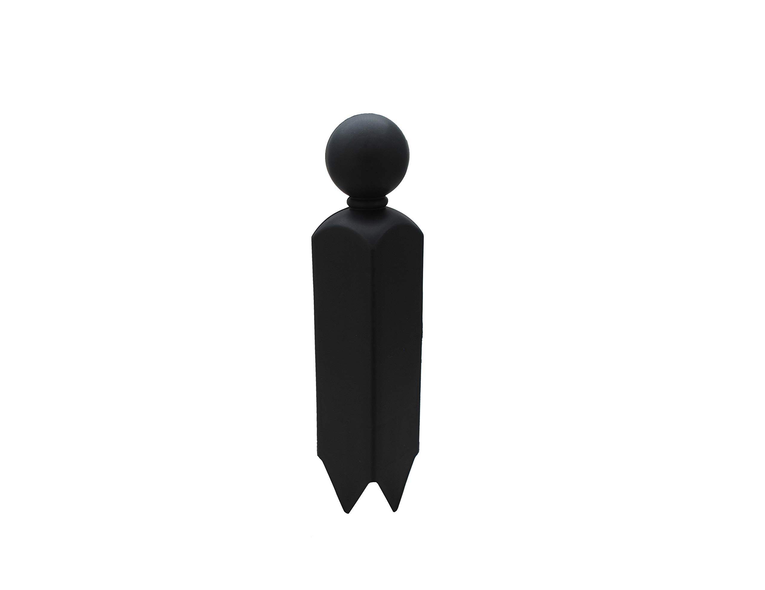 Linic Garden Border/Lawn Edging Corner Post to Match Our Edging Panels. UK Made (X8184) Free UK Postage. (1) (Pack of 1, Black)