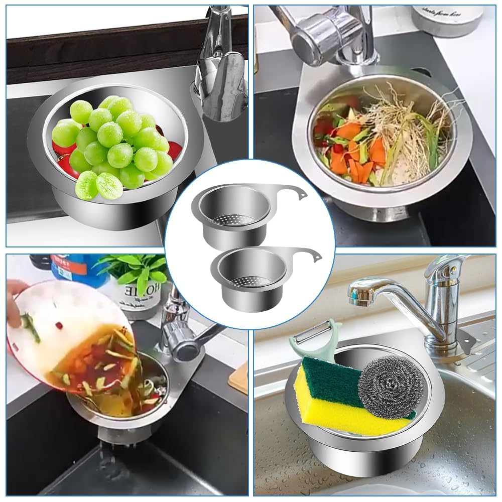 Colador de Acero Inoxidable en Forma de Cisne para Fregadero, Swan Sink Strainer Basket