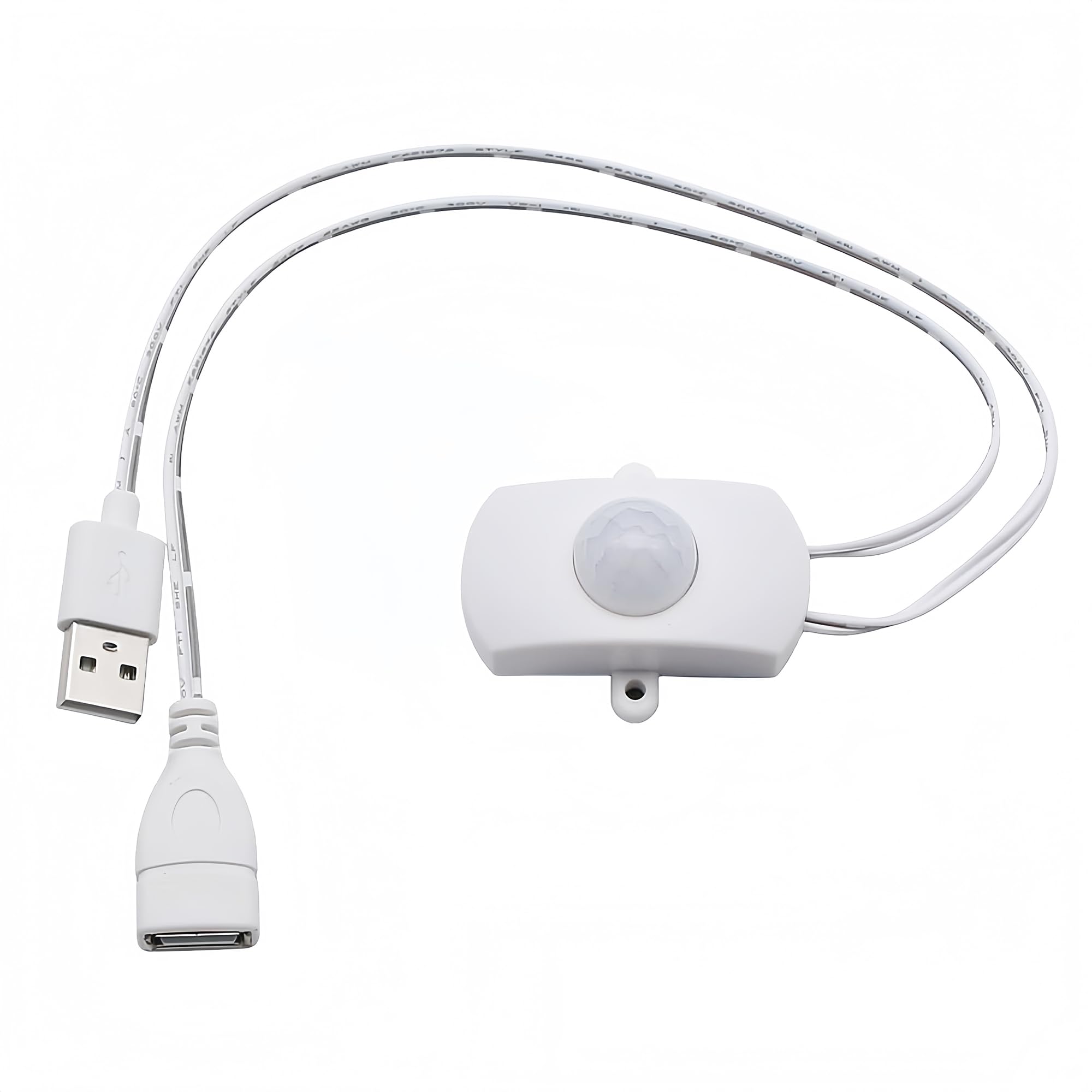 Clearhill 5V Motion Sensor Switch with USB Male and Female Connector(White),Automatic Sensor Switch for Indoor DIY LED Lighting,Such as Kitchen,Such as Kitchen,Cloakroom,etc - Image 3