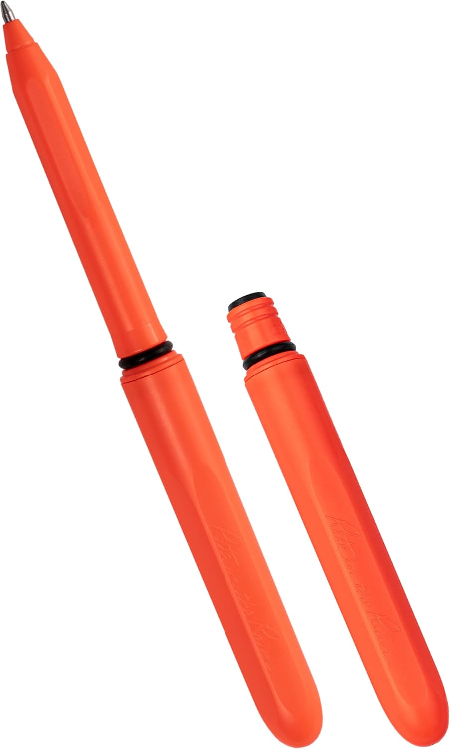 Rite in the Rain All-Weather EDC Pen, Orange POKKA 2-Pack, Black 0.8mm Ink, Fine Point (No. OR92)