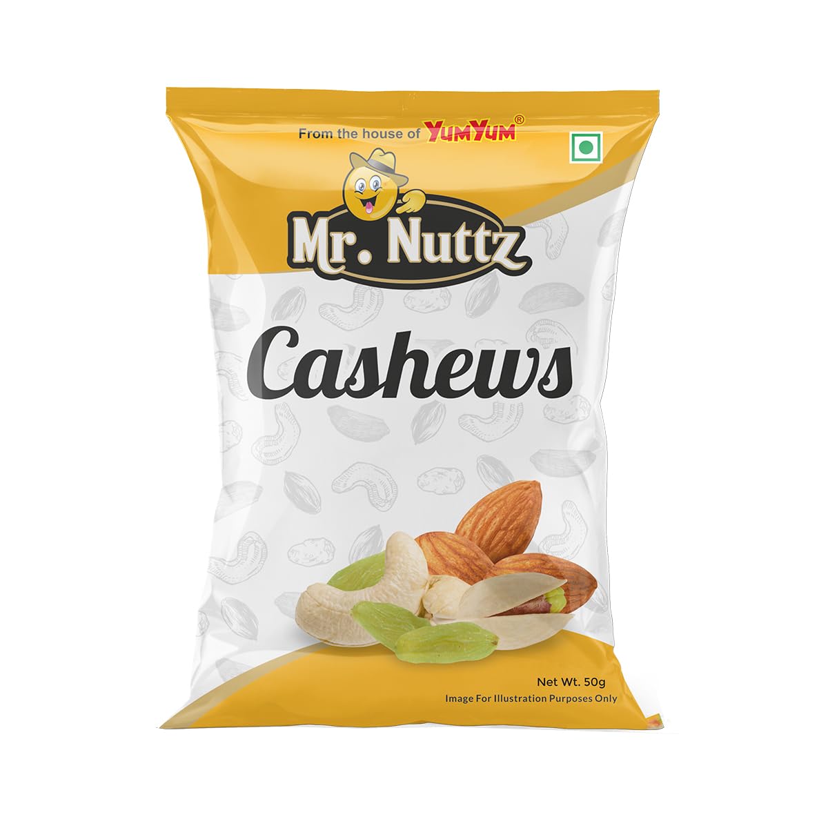 Mr.Nuttz 100% Pure Premium Whole Cashew Nuts W320 (50g) Pouch, Raw | Nutritious, Delicious & Crunchy Kaju | Rich in Magnesium, Copper & Phosphorus (B0C6T9HSPQ) Amazon Price History, Amazon Price Tracker
