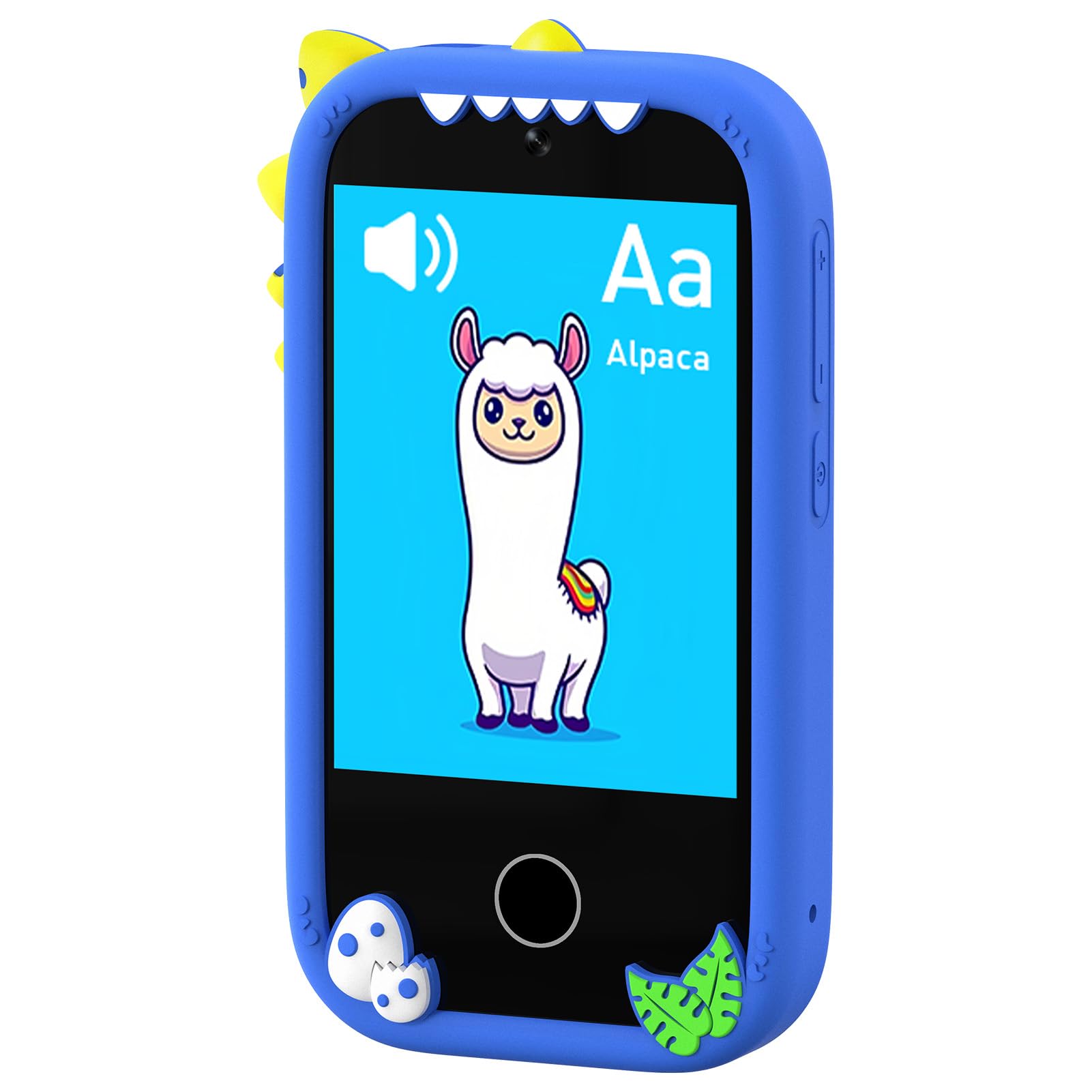 Zunate Telefono per Bambini con Fotocamera da 32 GB e Giochi |Lettore MP3 Touchscreen da 2,8 Pollici per Bambini, Giocattolo Educativo per Ragazze (BLUE)