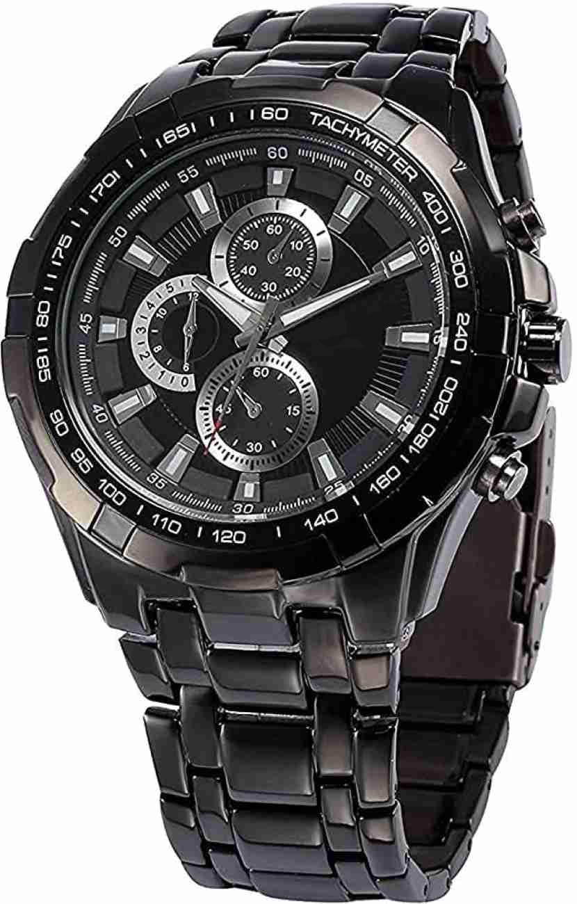 Analog Black Round Chrono Look Heavy Chain Man Watch (B0CSSGLKDN) Amazon Price History, Amazon Price Tracker