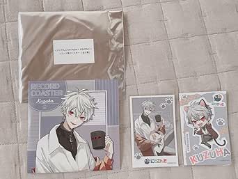 まねきねこ 葛葉 ステッカー レコード風コースター ... - Amazon