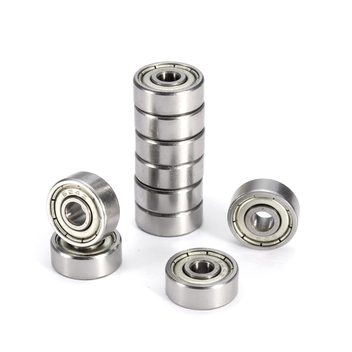 10pcs 693zz Steel Miniature Groove Ball Bearings Micro Double Shielded ...
