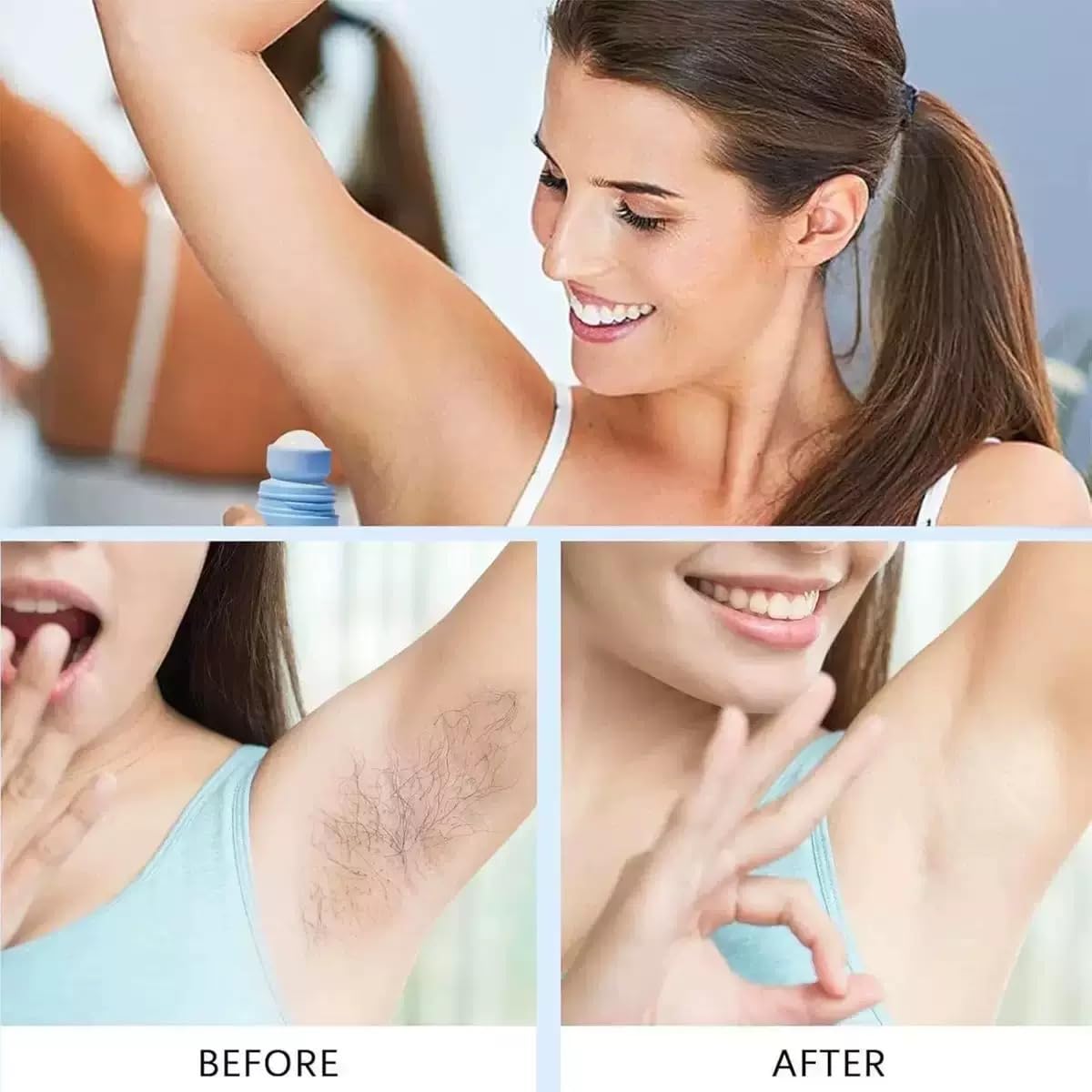 Smoothing Solution Ingrown Hair Treatment Serum for Razor Bumps & Bikini Line - Soothing Aftercare for Women for Soft Skin on Legs, Underarms, Arms