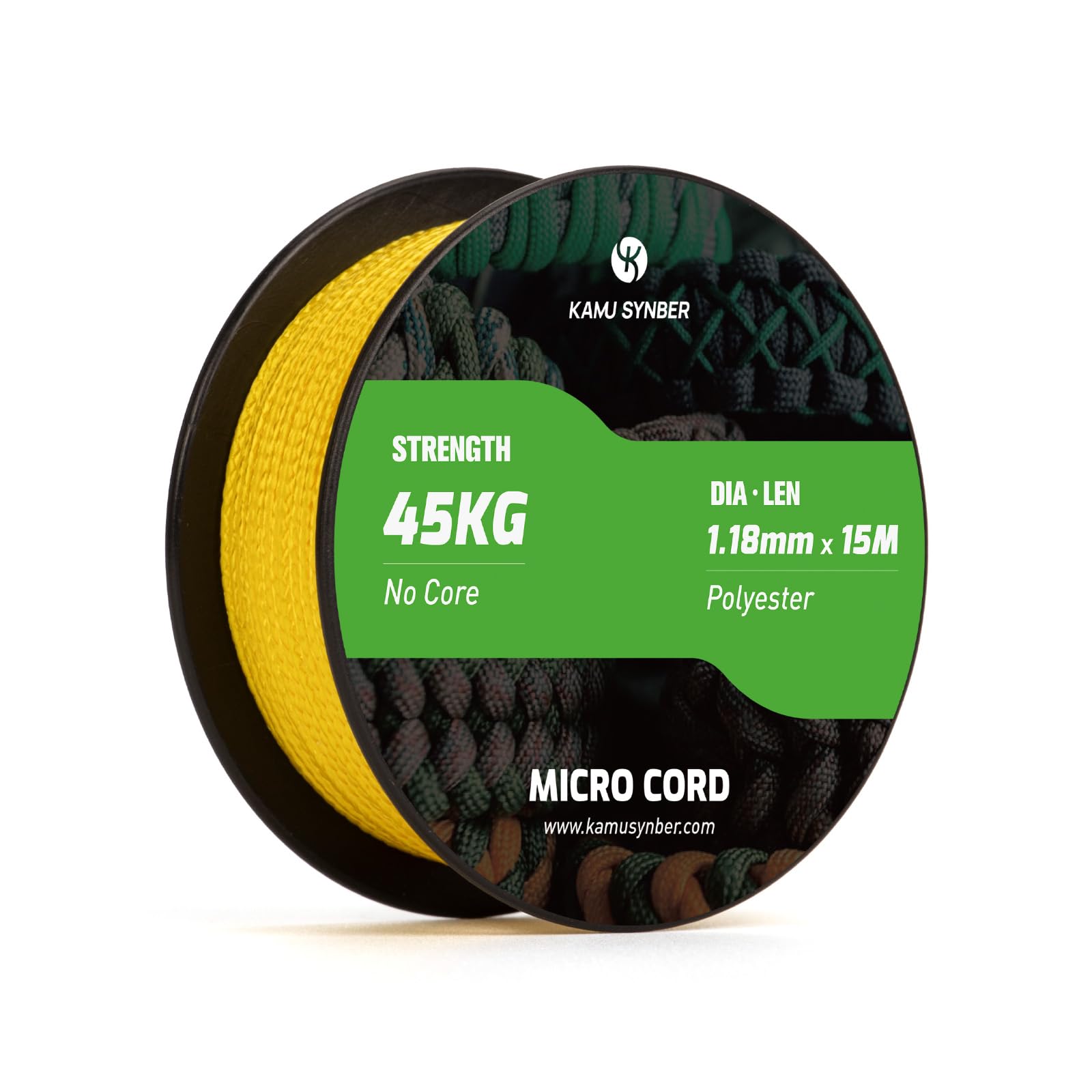 Kamu Synber Micro Cord 1.18mm Paracord Braided Rope 15m