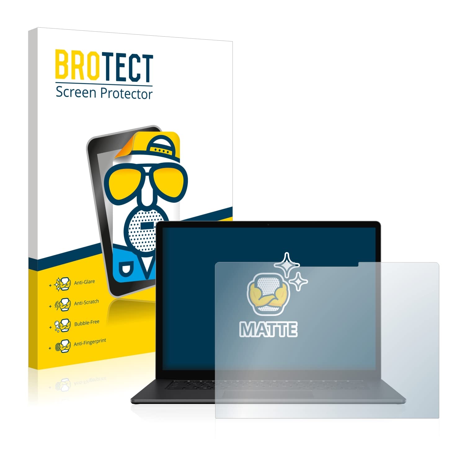 brotect Pellicola Protettiva Opaca per Microsoft Surface Laptop 4 15" Pellicola Protettiva Anti-Riflesso