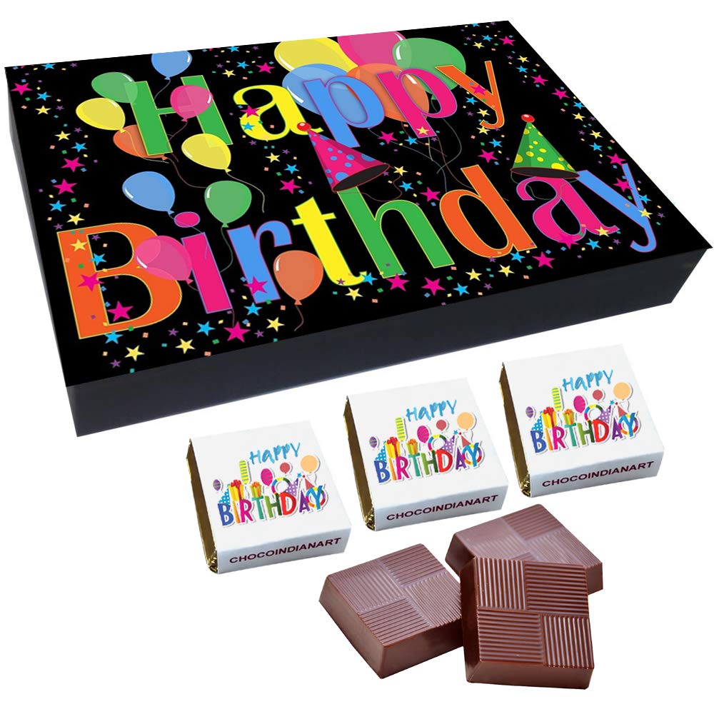 CHOCOINDIANART, Happy Birthday Gift, 12 Chocolate Gift Box,