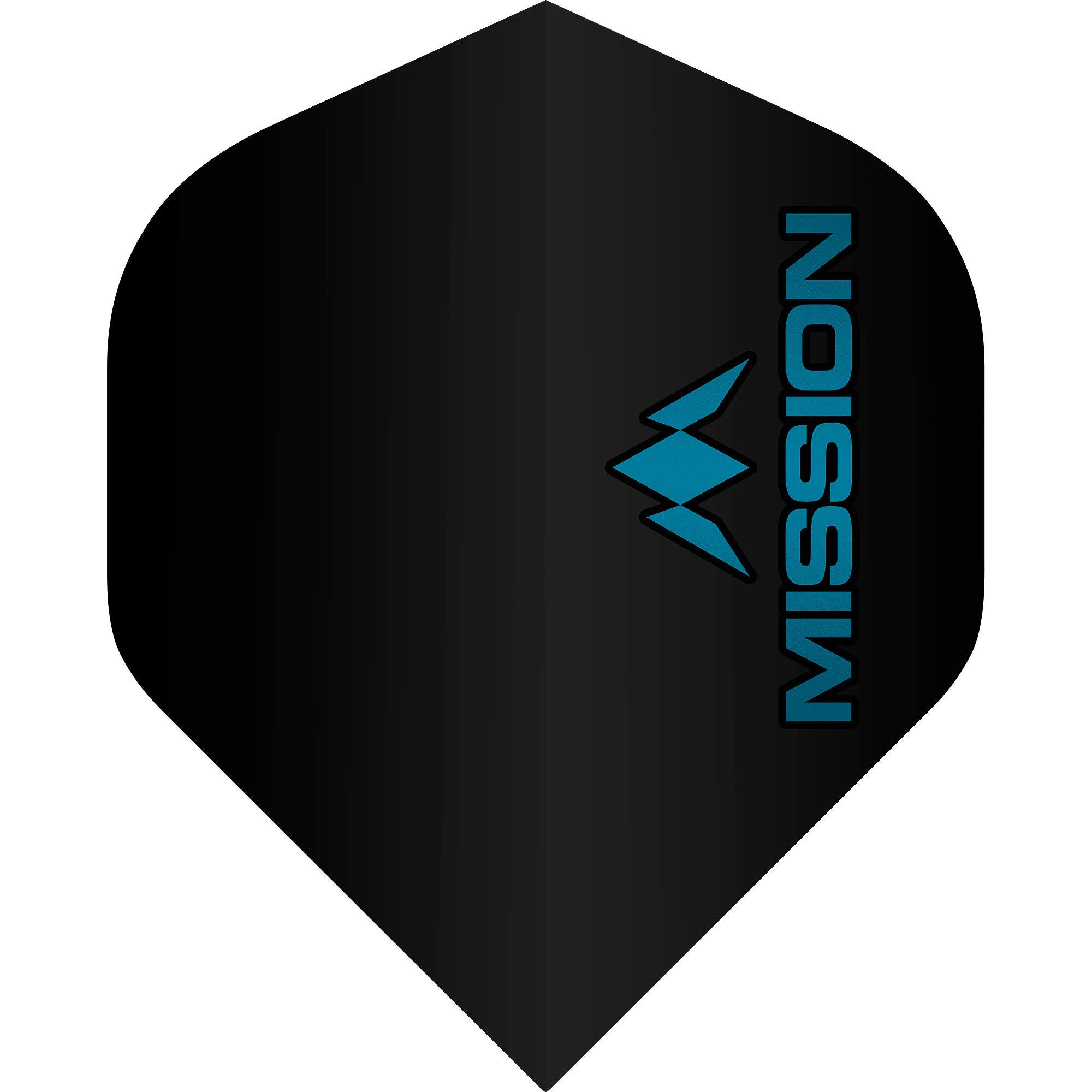 Mission Darts Logo Dart Flights | 100 Micron | Standard No2, 1 Set of 3 Flights, Purple (F2507)