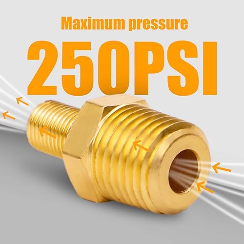 Miniatura 4 de lasuroa 2 adaptadores de inflador de aire de latón, núcleo de válvula estándar de rosca NPT de 14 pulgadas, adaptador de inflador de neumáticos,